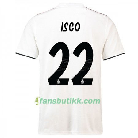 Fotballdrakt Real Madrid Isco 22 Hjemmetrøye 2018-2019 Kortermet